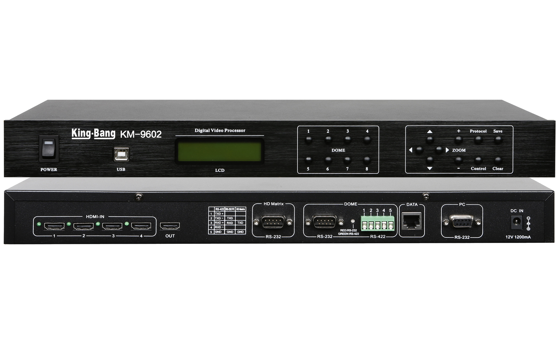 HDMI高清視像無線會議主機跟蹤處理器KM-9602